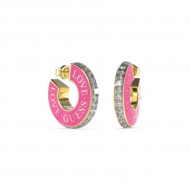 бижутерия,guess,jube04083,love,earrings,golden