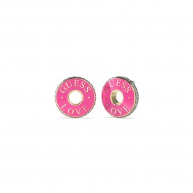 бижутерия,guess,jube04084,love,earrings,pink,(golden,fuchsia)