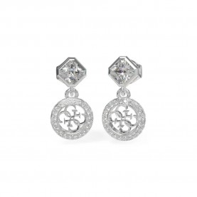 бижутерия,guess,jube04154,4g,crush,earrings,silver,(silver)