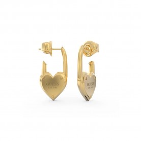 бижутерия,guess,jube04214,all,you,need,is,love,earrings,golden