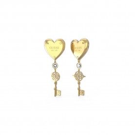бижутерия,guess,jube04217,all,you,need,is,love,earrings,golden
