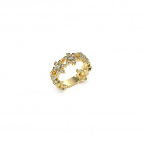 бижутерия,guess,jubr04148,white,lotus,ring,golden