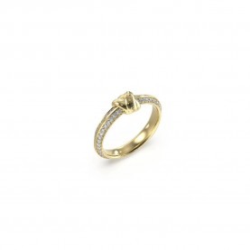 бижутерия,guess,knot,you,ring,golden