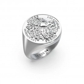 бижутерия,guess,lion,king,ring,silver