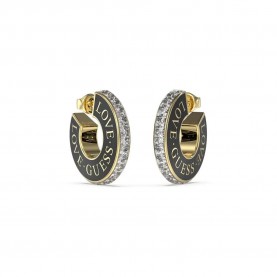 бижутерия,guess,love,earrings,golden