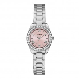 часовник,часовници,guess,mini,luna,watch,silver
