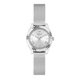 часовник,часовници,guess,mini,luna,watch,silver,(silver,silver,gray)