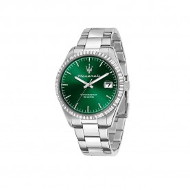 часовник,часовници,maserati,competizione,43,mm,3h,watch,silver,(silver,green,dial)