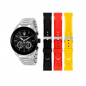часовник,часовници,maserati,traguardo,45,mm,watch,silver,(red)