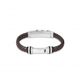 бижутерия,police,highbridge,bracelet,silver,(silver,brown)