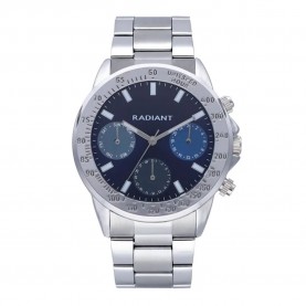 часовник,часовници,radiant,rope,45,mm,watch,silver,blue,dial,(silver)