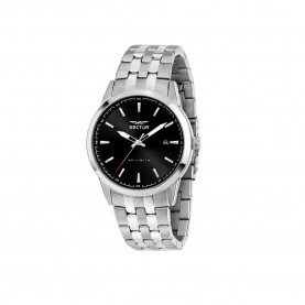 часовник,часовници,sector,660,41,mm,3h,watch,silver,black,dial,(silver)