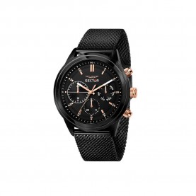 часовник,часовници,sector,670,45,mm,watch,black,(black,black,dial,rose,gold)