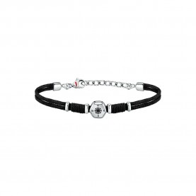бижутерия,sector,marine,wind,rose,bracelet,black,sy,(silver)