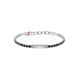 бижутерия,sector,tennis,sann47,bracelet,silver,(black)