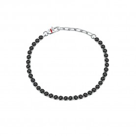 бижутерия,sector,tennis,sann45,bracelet,silver,(black,crystals)
