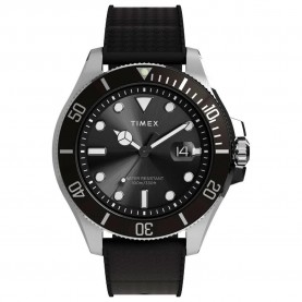 часовник,часовници,timex,trend,watch,black,black,dial,(silver)
