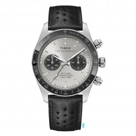 часовник,часовници,timex,waterbury,watch,black,silver,dial,(silver)