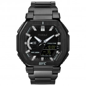 часовник,часовници,timex,ufc,colossus,watch,black,stainless,steel,(black)
