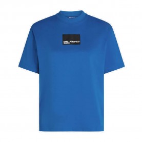 тениска,дамски,тениски,karl,lagerfeld,reg,box,logo,short,sleeve,t,shirt,blue