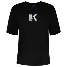 тениска,дамски,тениски,karl,lagerfeld,reg,k,logo,short,sleeve,t,shirt,black
