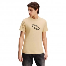 тениска,мъжки,тениски,karl,lagerfeld,slim,ring,short,sleeve,t,shirt,croissant,(beige)