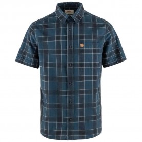 риза,с,къс,ръкав,мъжки,ризи,fjällräven,Övik,travel,short,sleeve,shirt,indigo,blue,dark,navy,(blue)