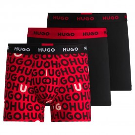 боксерки,мъжко,бельо,hugo,design,boxers,3,units,red,black,(open,miscellaneous)