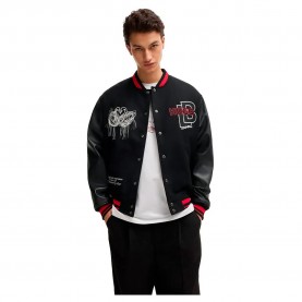 Яке HUGO Oguz Lb 10247033 01 leather jacket - Black (Black) яке,мъжки,якета,hugo,oguz,lb,10247033,01,leather,jacket,black,(black)