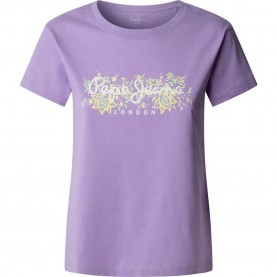 тениска,дамски,тениски,pepe,jeans,ava,short,sleeve,t,shirt,lilac,(purple)