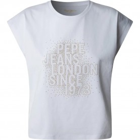 тениска,дамски,тениски,pepe,jeans,aza,short,sleeve,t,shirt,white,(white)