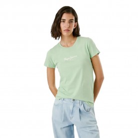 Тениска Pepe jeans New Virginia short sleeve T-shirt - Fresh Green (Green) тениска,дамски,тениски,pepe,jeans,new,virginia,short,sleeve,t,shirt,fresh,green,(green)