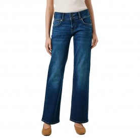 дамски,панталони,pepe,jeans,straight,fit,low,waist,jeans,blue