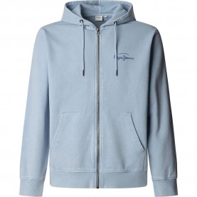 Блуза Pepe Jeans Terrel full zip sweatshirt - Blue блуза,мъжки,пуловери,pepe,jeans,terrel,full,zip,sweatshirt,blue
