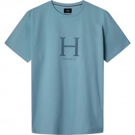 тениска,мъжки,тениски,hackett,heritage,short,sleeve,t,shirt,blue,(wave,blue)