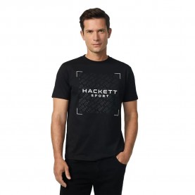 тениска,мъжки,тениски,hackett,monogram,short,sleeve,t,shirt,black