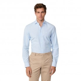 риза,с,дълъг,ръкав,мъжки,ризи,hackett,textured,cotton,stripe,long,sleeve,shirt,blue