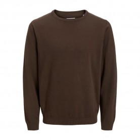 блуза,мъжки,пуловери,jack,&,jones,basic,plus,size,sweater,delicioso,(brown)