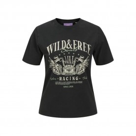тениска,дамски,тениски,jack,&,jones,britta,slim,regular,fit,jjxx,short,sleeve,t,shirt,black,(black,wild,&,free)