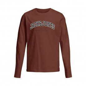 тениска,детски,тениски,jack,&,jones,caleb,varsity,long,sleeve,t,shirt,burnt,henna,(brown)