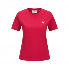 тениска,дамски,тениски,jack,&,jones,carly,regular,fit,jjxx,short,sleeve,t,shirt,barberry,strawberry,bow,(red)