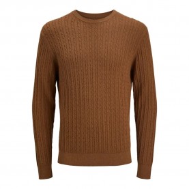 блуза,мъжки,пуловери,jack,&,jones,emil,sweater,monks,robe,(brown)