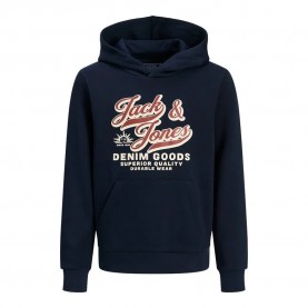 суичър,детски,блузи,jack,&,jones,logo,2,col,hoodie,sky,captain,(blue)