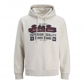 суичър,мъжки,пуловери,jack,&,jones,logo,2,col,hoodie,white,melange,(white)