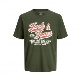 тениска,мъжки,тениски,jack,&,jones,logo,2,col,sn,short,sleeve,t,shirt,green,(duffel,bag)