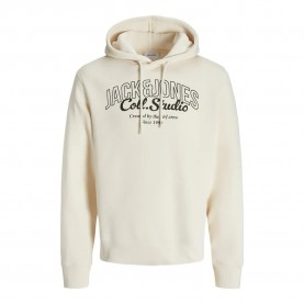 суичър,мъжки,пуловери,jack,&,jones,makoto,plus,size,hoodie,antique,white,big,print,(beige)