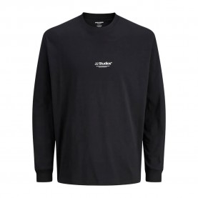 тениска,мъжки,тениски,jack,&,jones,soho,long,sleeve,t,shirt,black