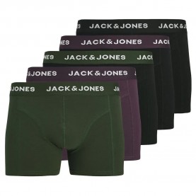 боксерки,мъжко,бельо,jack,&,jones,solid,boxers,5,units,plum,perfect,black,(multicolor)