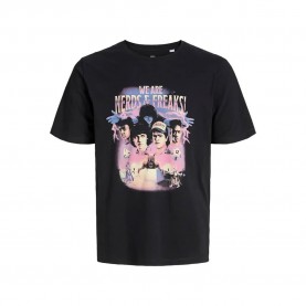 тениска,мъжки,тениски,jack,&,jones,stranger,short,sleeve,t,shirt,black,(black,nerds,&,freaks)
