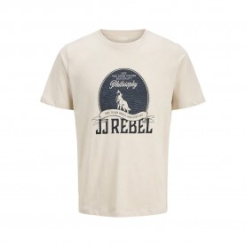 тениска,мъжки,тениски,jj,rebel,lasse,short,sleeve,t,shirt,moonbeam,(beige)